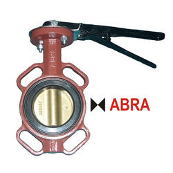 Затвор поворотный межфланцевый ABRA-BUV-VF843D200H Ду200 Ру16 с рукояткой